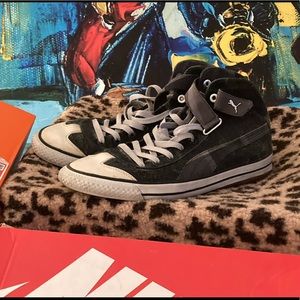 (Rare) Puma Eco Ortholite Hi-Top w/ velcro strap.